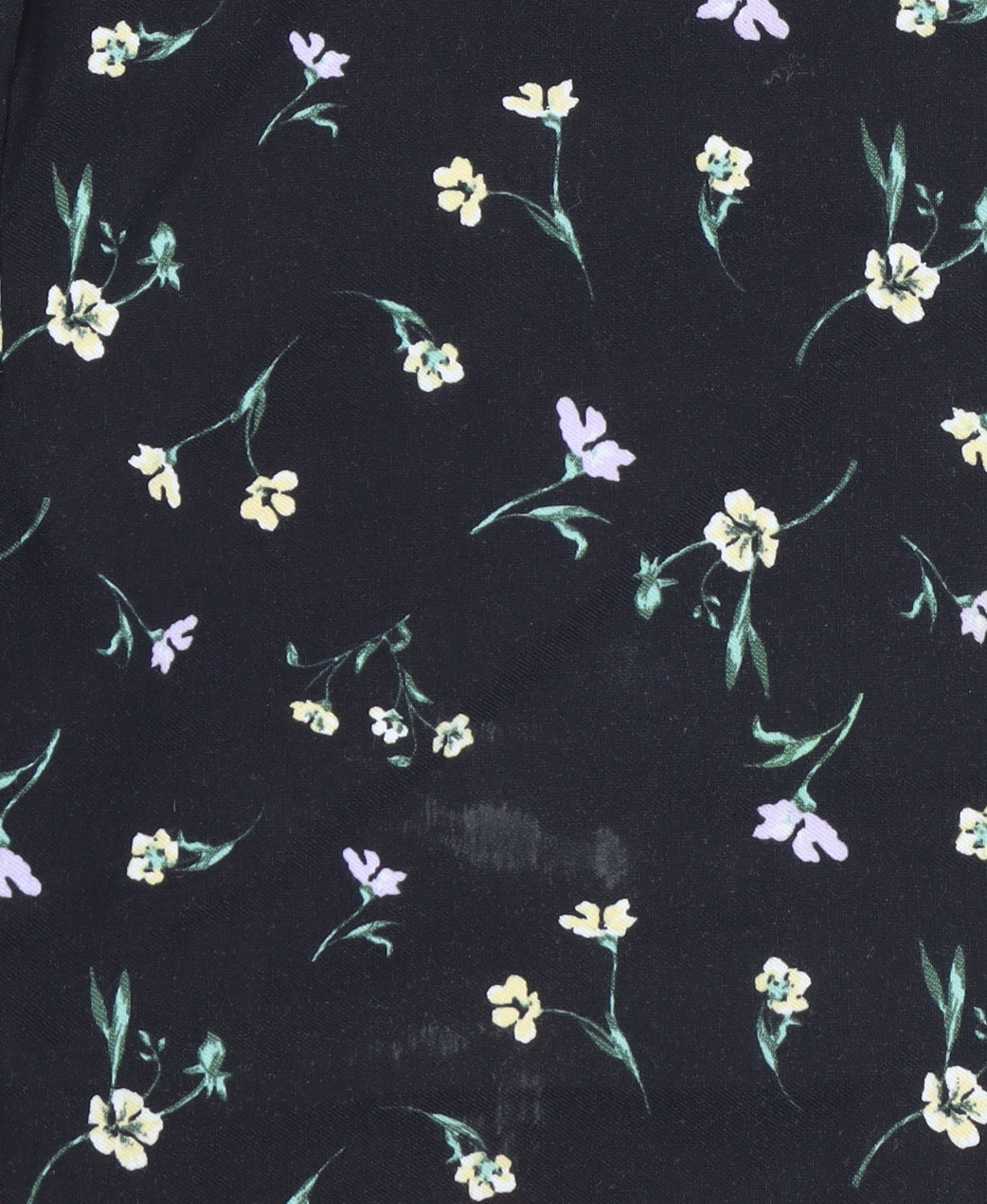 Primark Womens Black Floral Slim Fit Stretch Trousers Size 12