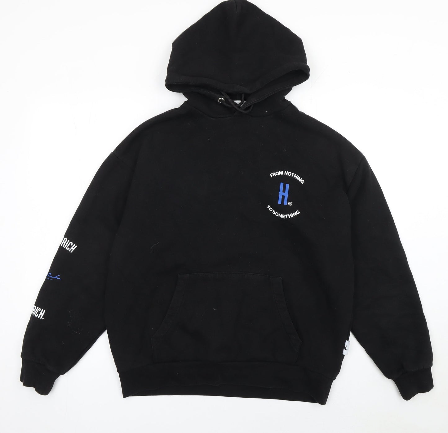 Mens UK Size S Hoodrich Black Pullover Hoodie