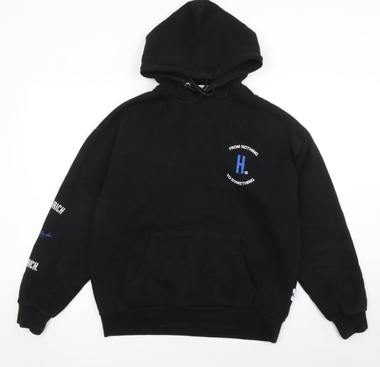 Mens UK Size S Hoodrich Black Pullover Hoodie