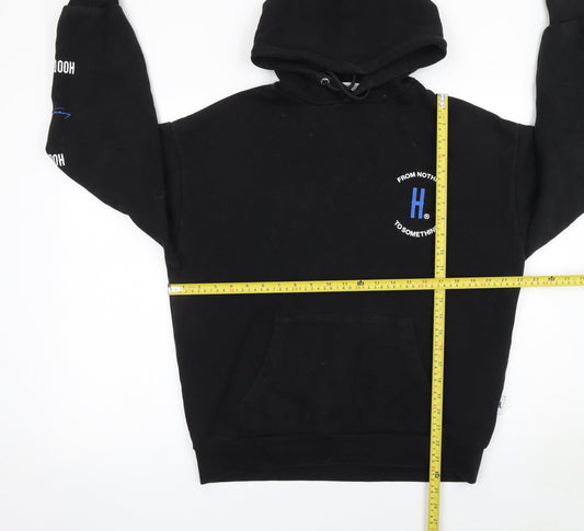 Mens UK Size S Hoodrich Black Pullover Hoodie