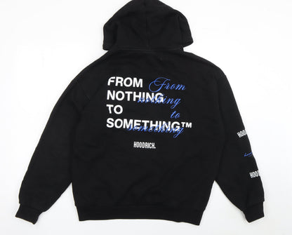 Mens UK Size S Hoodrich Black Pullover Hoodie