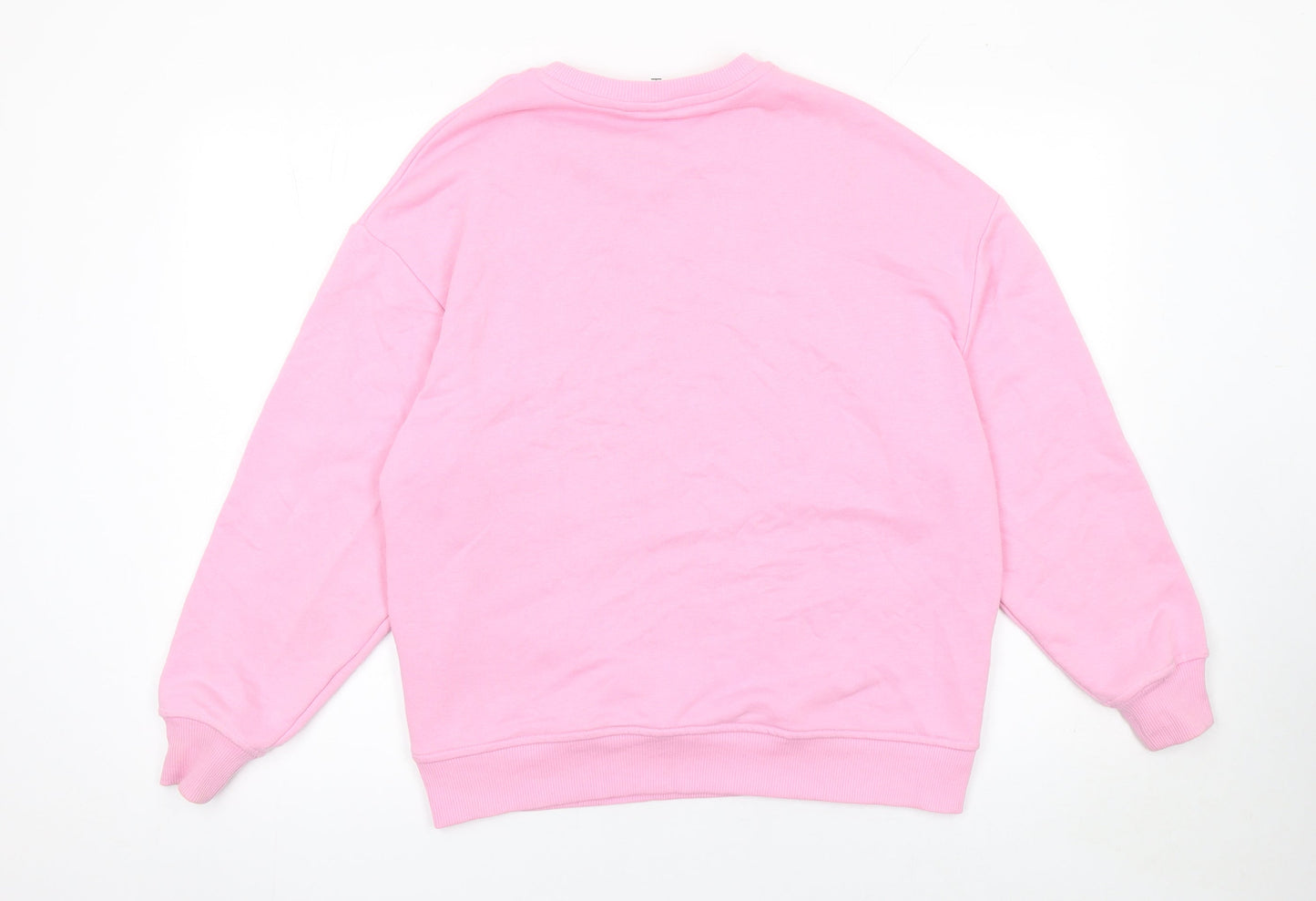 Womens UK Size 2XS SmileyWorld Pink Pullover Sweatshirt