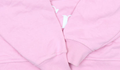 Womens UK Size 2XS SmileyWorld Pink Pullover Sweatshirt