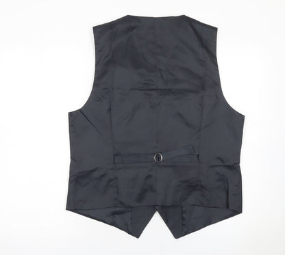 Mens UK Size L HISDERN Regular Black Suit Waistcoat