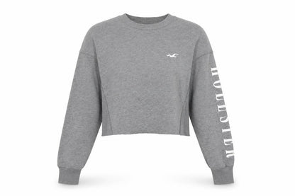 Womens UK Size XS Hollister Grey Pullover Sweatshirt