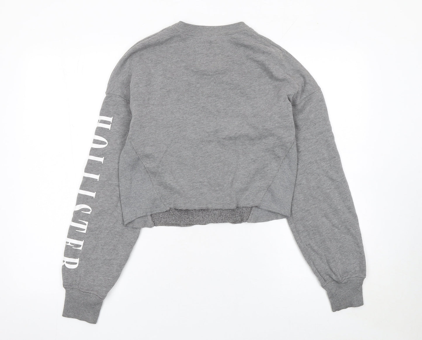 Womens UK Size XS Hollister Grey Pullover Sweatshirt