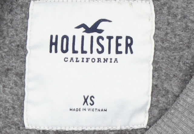 Womens UK Size XS Hollister Grey Pullover Sweatshirt