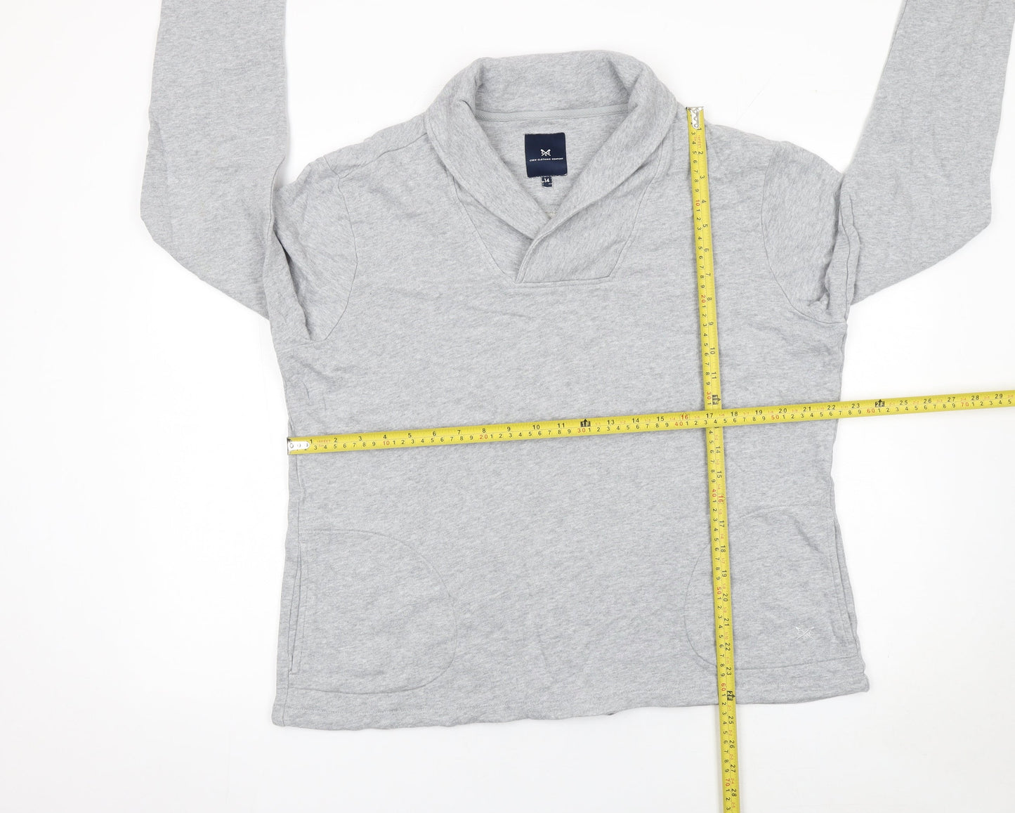 Womens UK Size 14 Crew Clothing Company Grey Pullover Sweatshirt