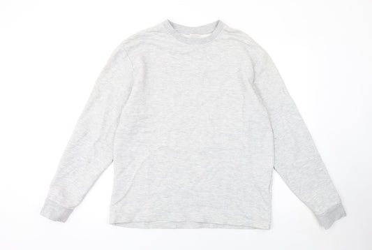 Mens UK Size L Selected Homme Grey Pullover Sweatshirt