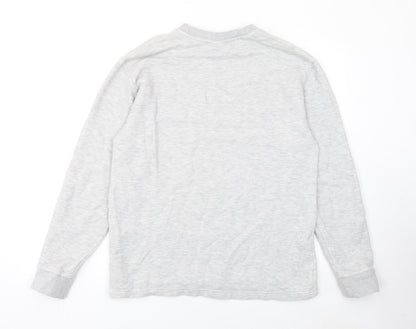 Mens UK Size L Selected Homme Grey Pullover Sweatshirt