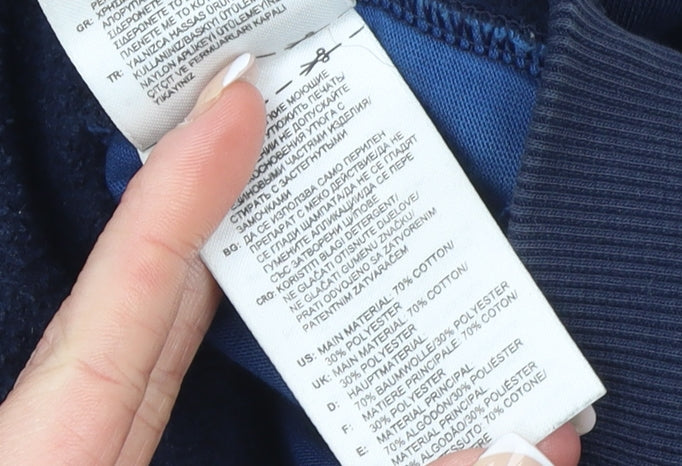 Adidas Men's Blue Sleeveless Full Zip Hoodie Vest Size M