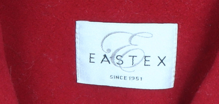 Womens UK Size 16 Eastex Red Overcoat