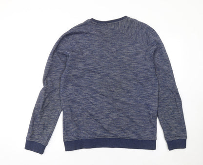 Mens UK Size S Volcom Blue Pullover Sweatshirt