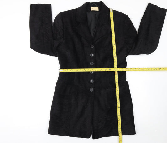 BHS Women’s Black Size 12 Longline Single-Breasted Blazer