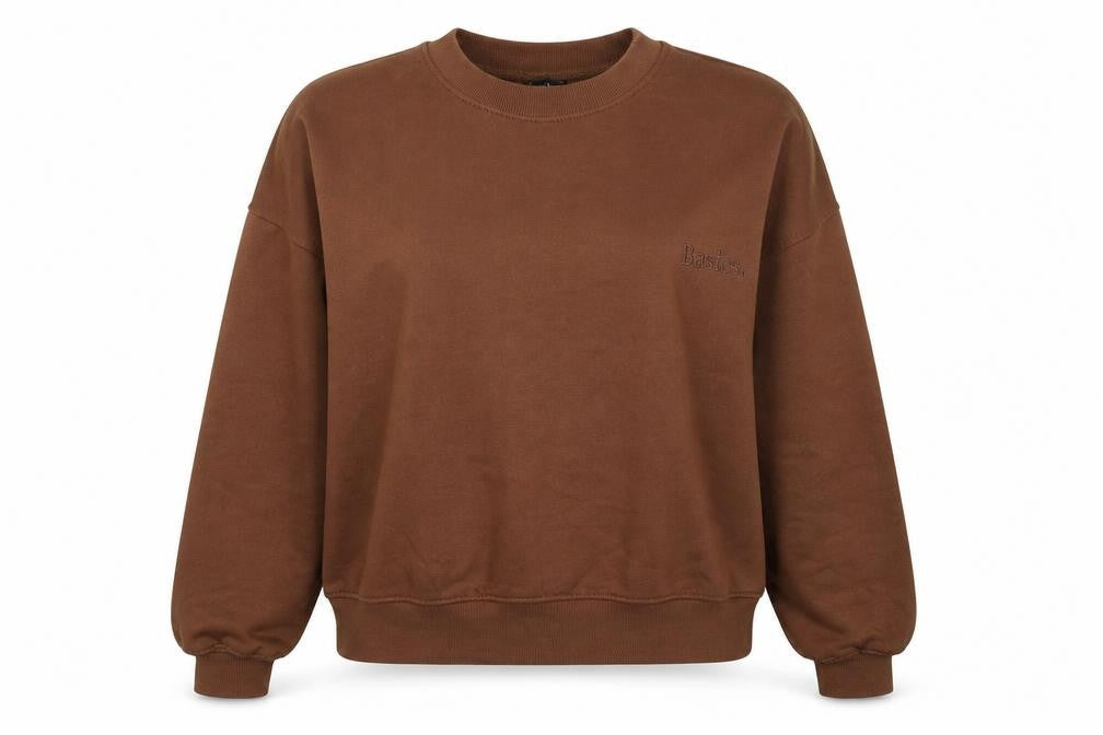 Womens UK Size L PRETTYLITTLETHING Brown Pullover Sweatshirt