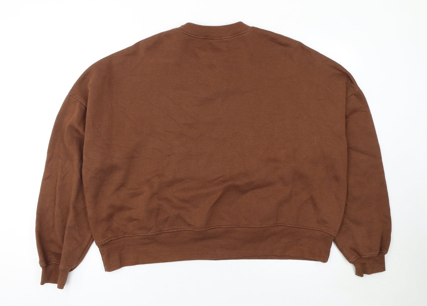 Womens UK Size L PRETTYLITTLETHING Brown Pullover Sweatshirt