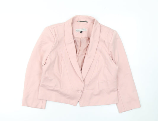 Womens UK Size 12 Rowen Avenue Regular Pink Blazer