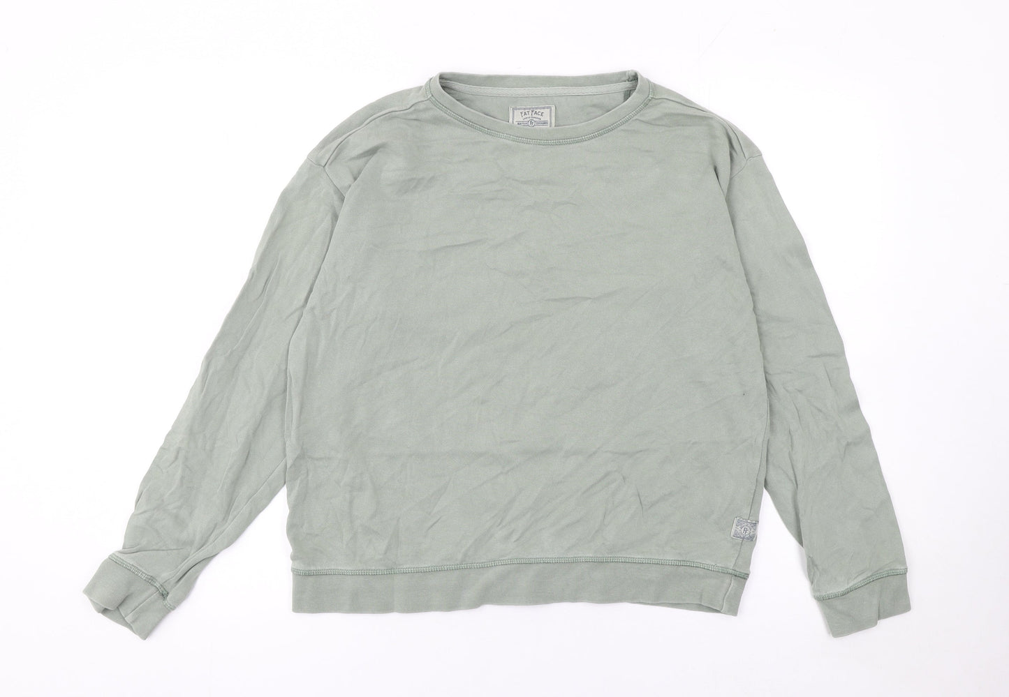 Womens UK Size 8 Fat Face Green Pullover Sweatshirt