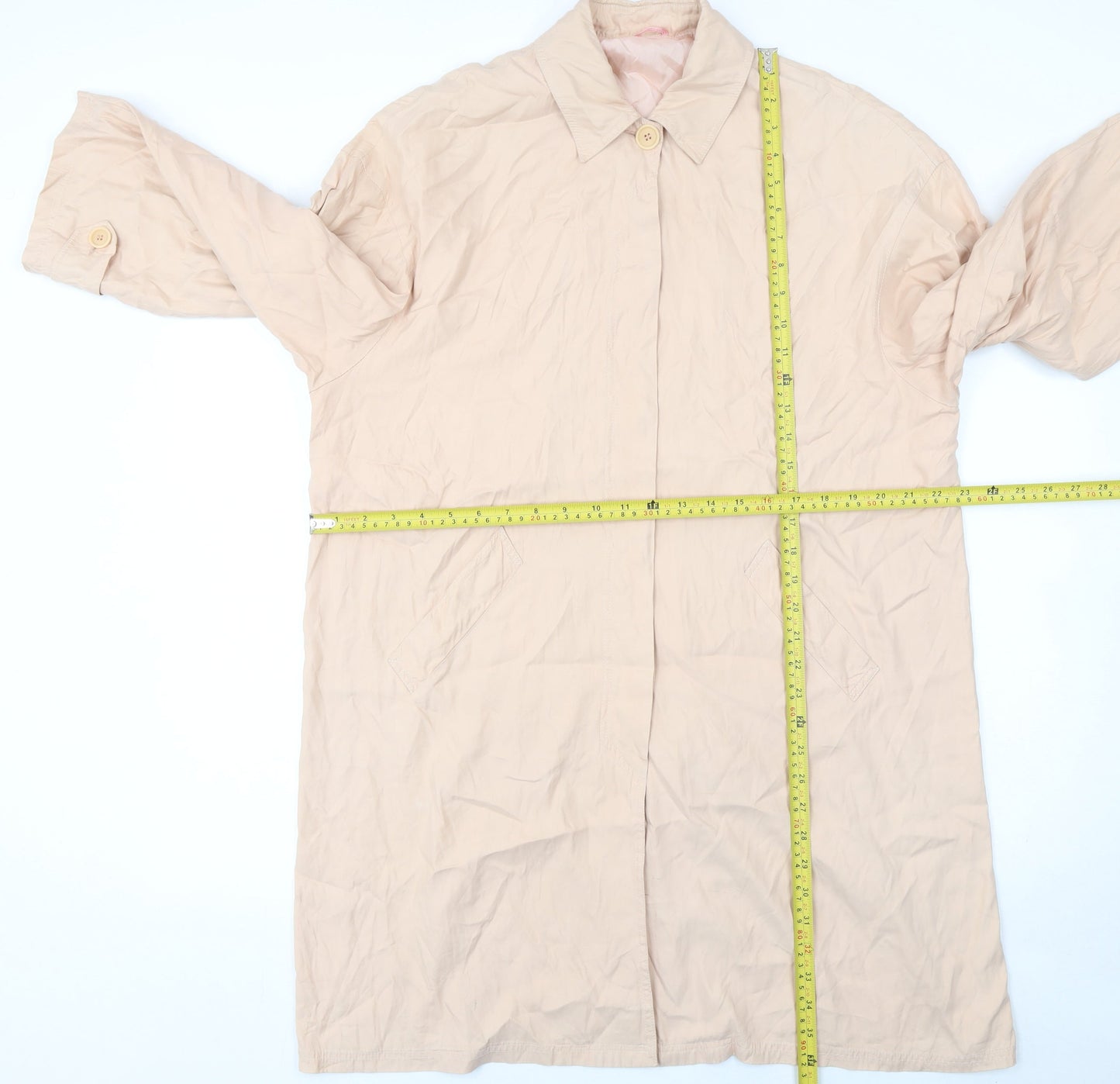 Womens UK Size 10 iBlues Beige Trench Coat
