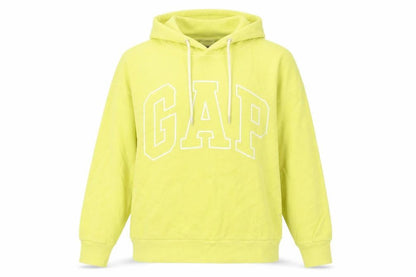 Gap Women Yellow Pullover Hoodie Small Cotton Blend Sweatshirt