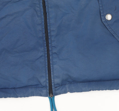 Mens UK Size M Original Penguin Blue Windbreaker Coat