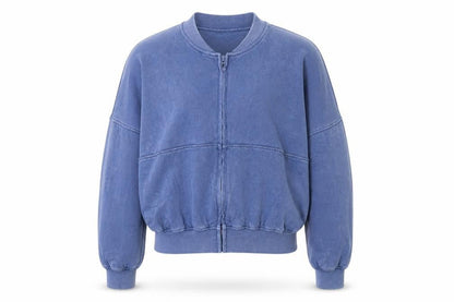 Womens UK Size L Rising Blue Full Zip Sweatshirt