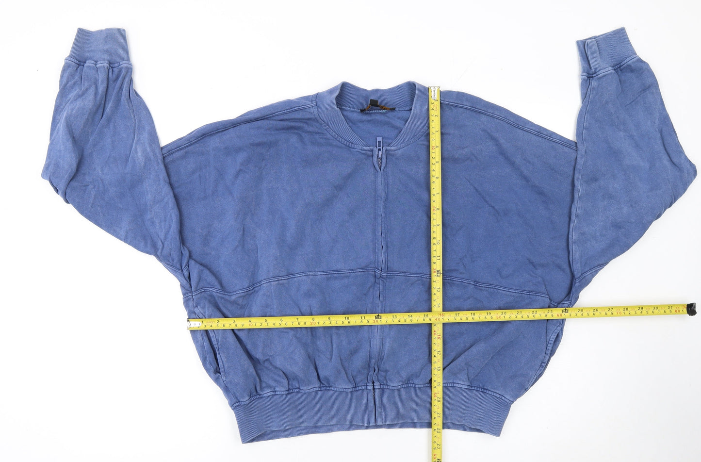 Womens UK Size L Rising Blue Full Zip Sweatshirt