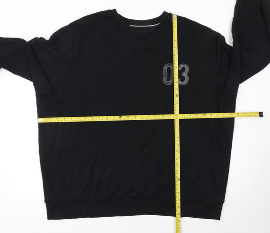 F&F Men's Black 3XL Brooklyn New York Graphic Pullover Sweatshirt