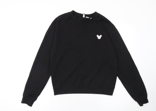Womens UK Size S H&M Black Pullover Sweatshirt
