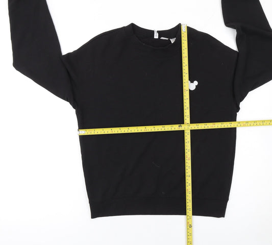 Womens UK Size S H&M Black Pullover Sweatshirt