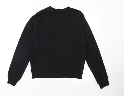 Womens UK Size S H&M Black Pullover Sweatshirt