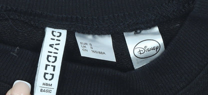 Womens UK Size S H&M Black Pullover Sweatshirt