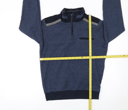 Mens UK Size S Montechiaro Blue Pullover Sweatshirt