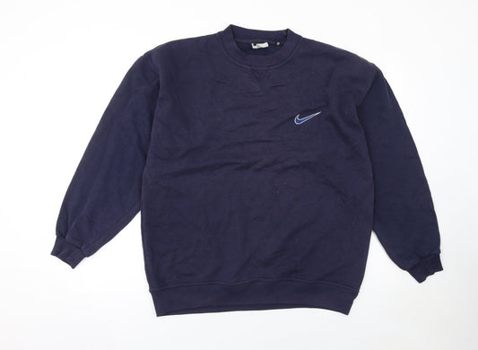 Mens UK Size M Nike Blue Pullover Sweatshirt