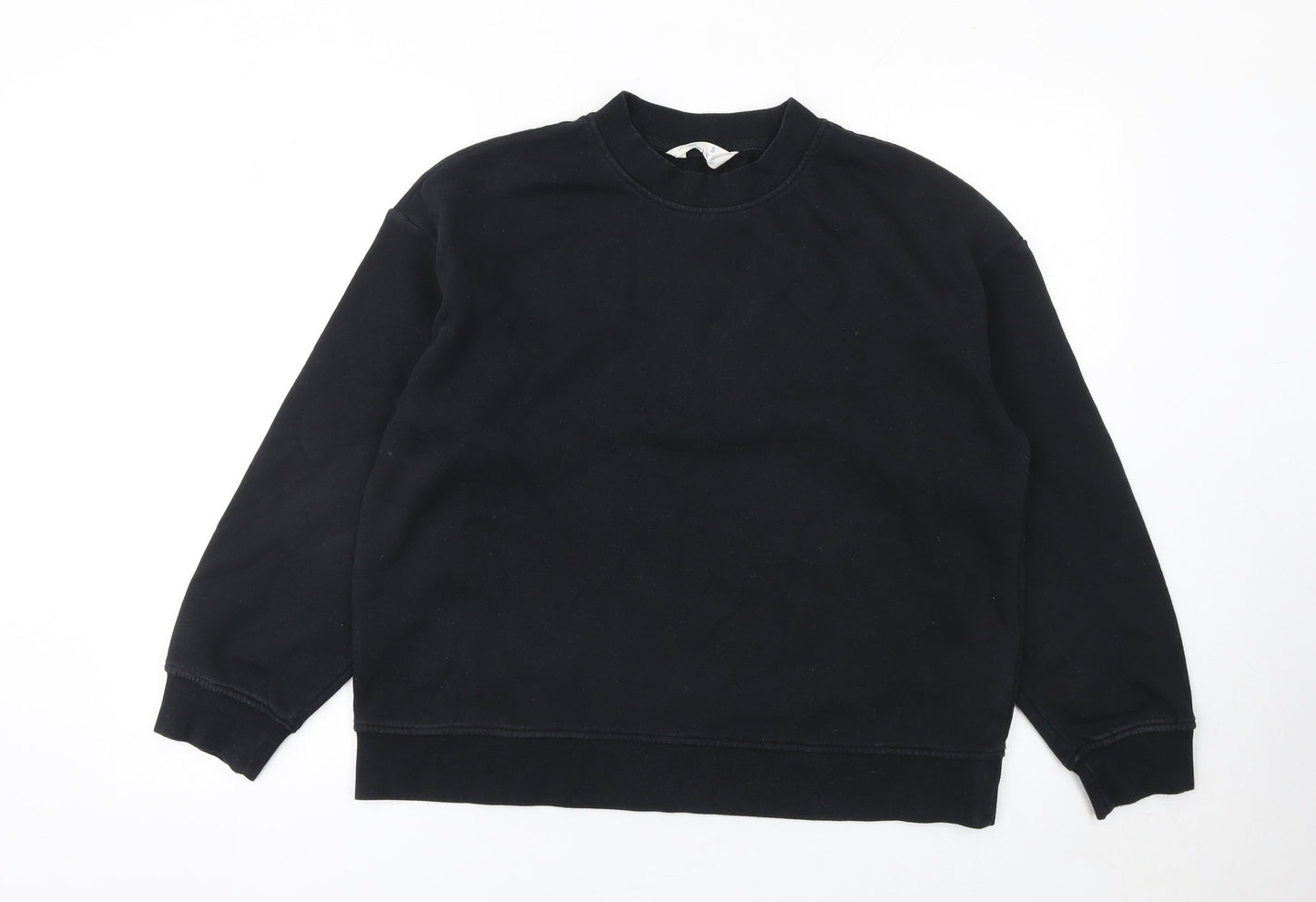 Womens UK Size S Primark Black Pullover Sweatshirt