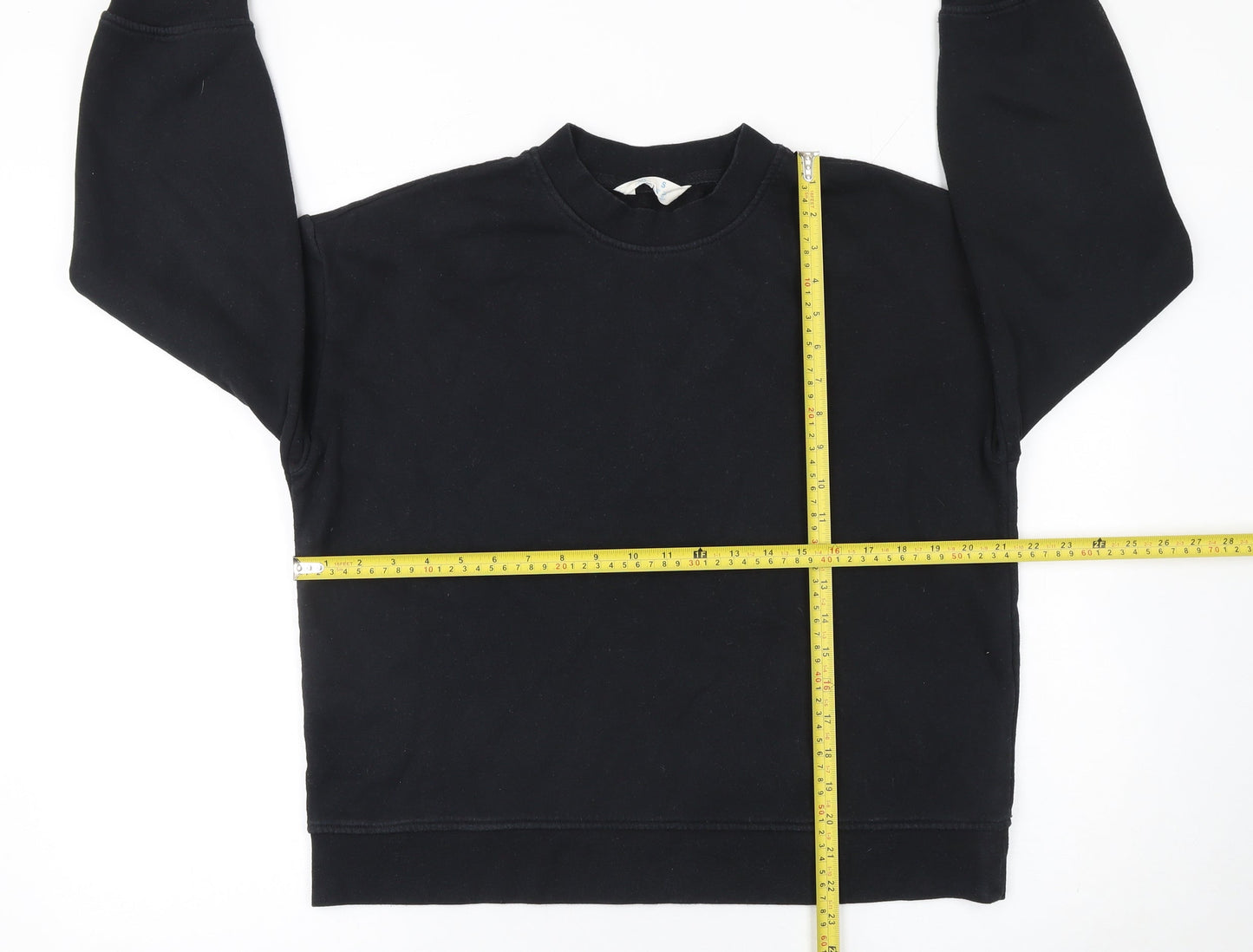 Womens UK Size S Primark Black Pullover Sweatshirt