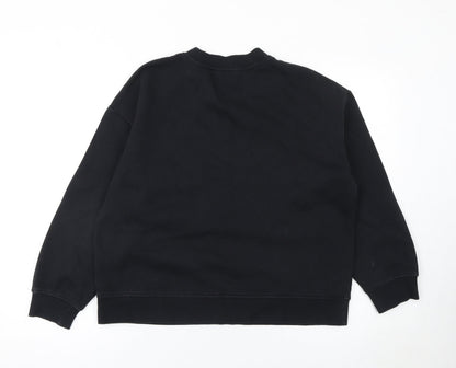 Womens UK Size S Primark Black Pullover Sweatshirt