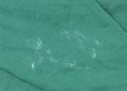 Primark Men's Green 1/4 Zip Athletic Club Graphic Sweatshirt Medium