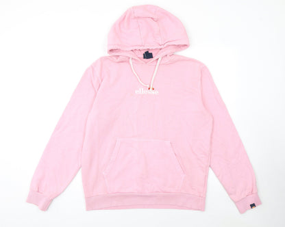 Womens UK Size 12 ellesse Pink Pullover Hoodie