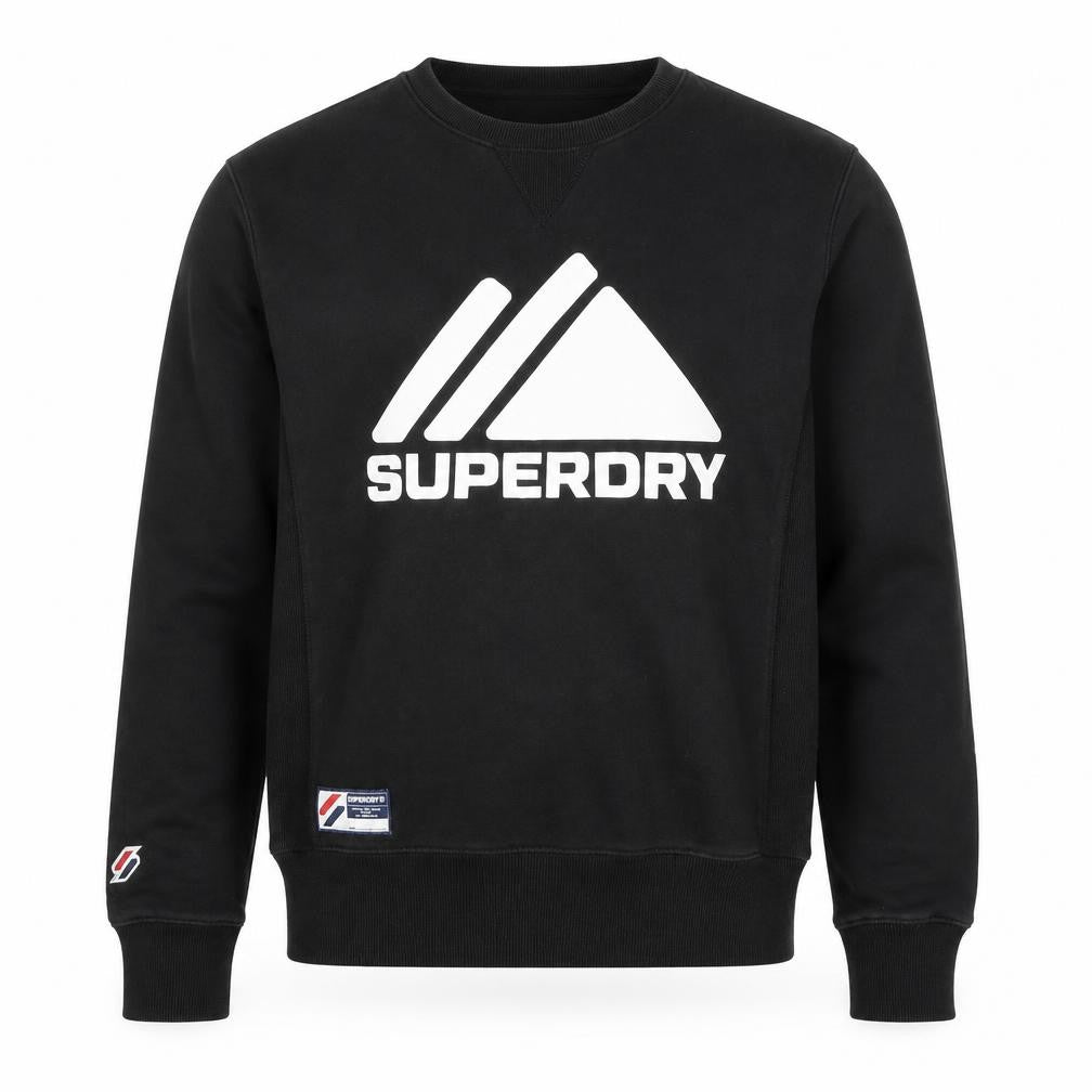 Mens UK Size S Superdry Black Pullover Sweatshirt