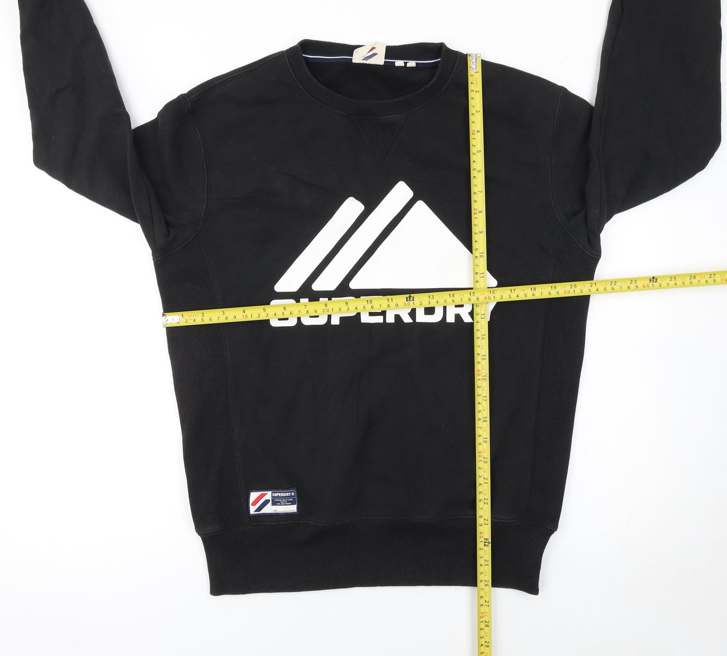Mens UK Size S Superdry Black Pullover Sweatshirt
