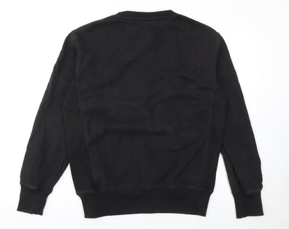 Mens UK Size S Superdry Black Pullover Sweatshirt