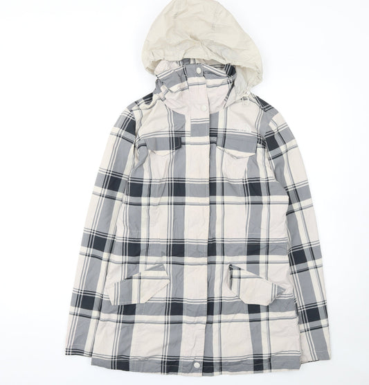 Womens UK Size S The North Face Grey Rain Coat