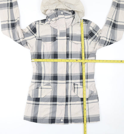 Womens UK Size S The North Face Grey Rain Coat