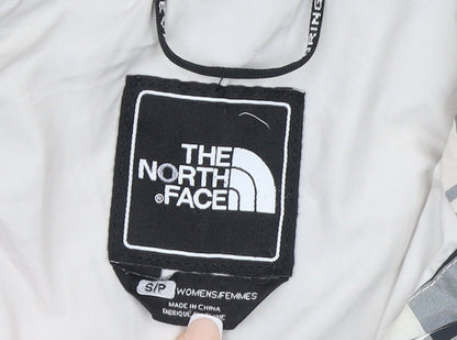 Womens UK Size S The North Face Grey Rain Coat