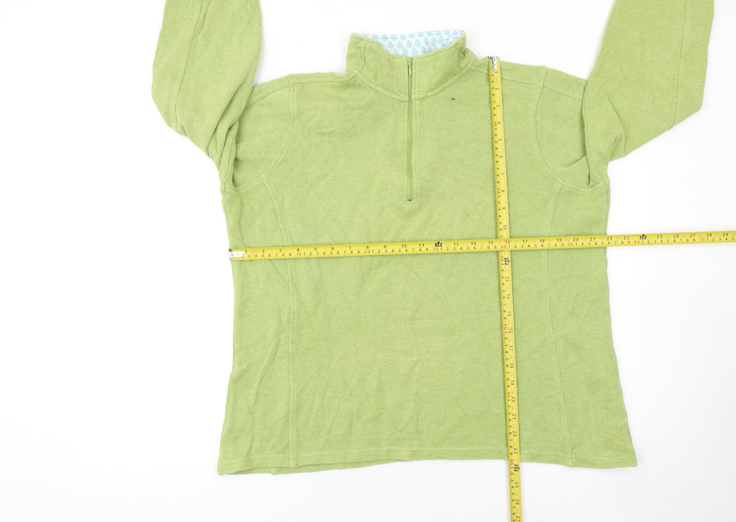 Womens UK Size L Orvis Green Full Zip Jumper