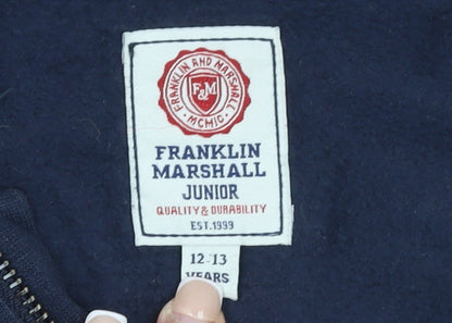 Boys UK Size 12-13 Years Franklin & Marshall Blue Full Zip Hoodie
