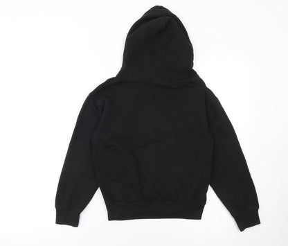 Boys UK Size 5-6 Years Club Classic Black Pullover Hoodie