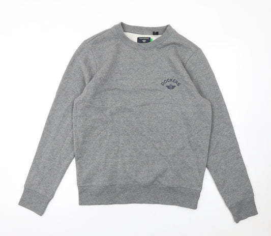 Mens UK Size S DOCKERS Grey Pullover Sweatshirt