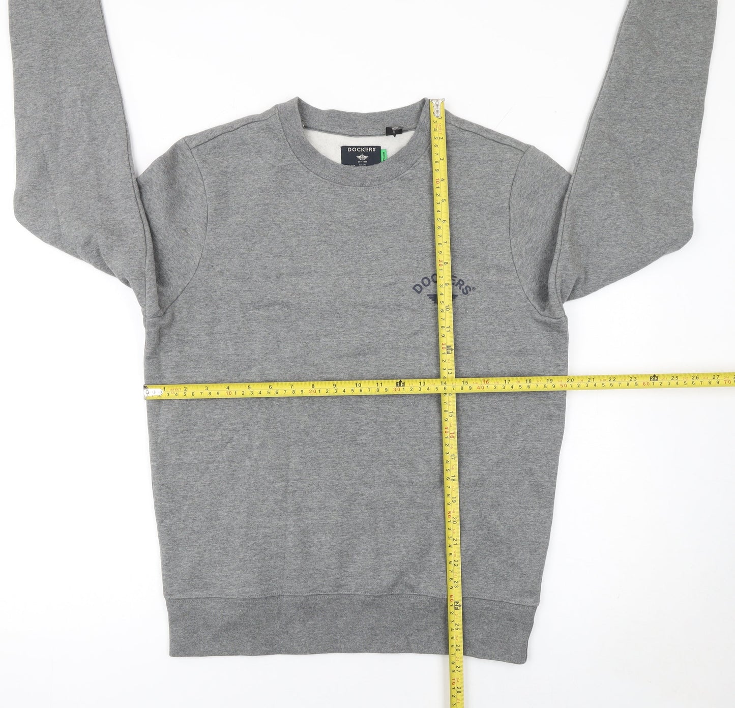 Mens UK Size S DOCKERS Grey Pullover Sweatshirt